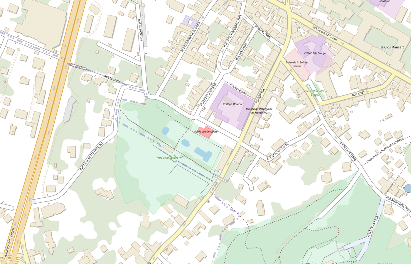Plan IGN de situation de EHPAD File Etoupe