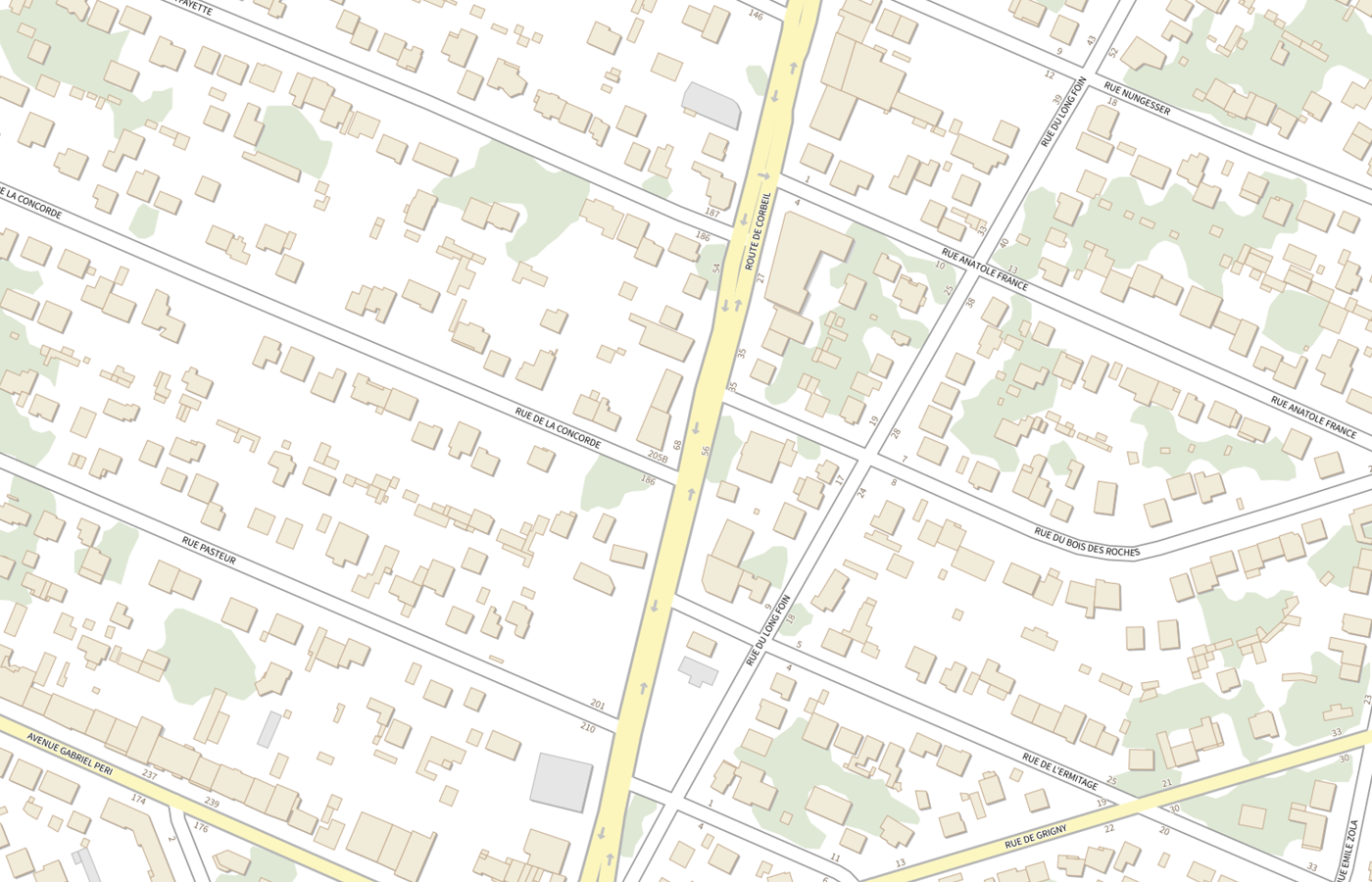 Plan IGN de situation de LBM Selas Cerballiance Paris Sud Site