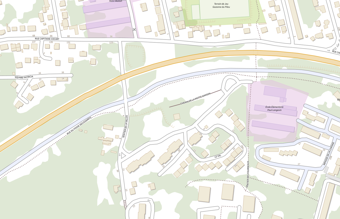 Plan IGN de situation de Circonscription d'inspection du 1er degré de Palaiseau
