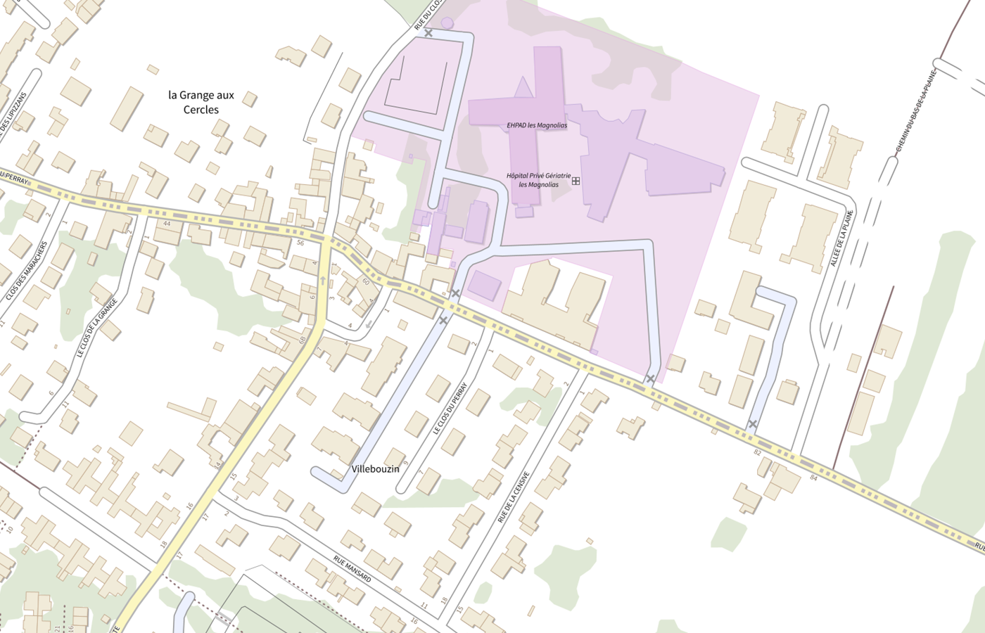 Plan IGN de situation de Dac 91 Nord