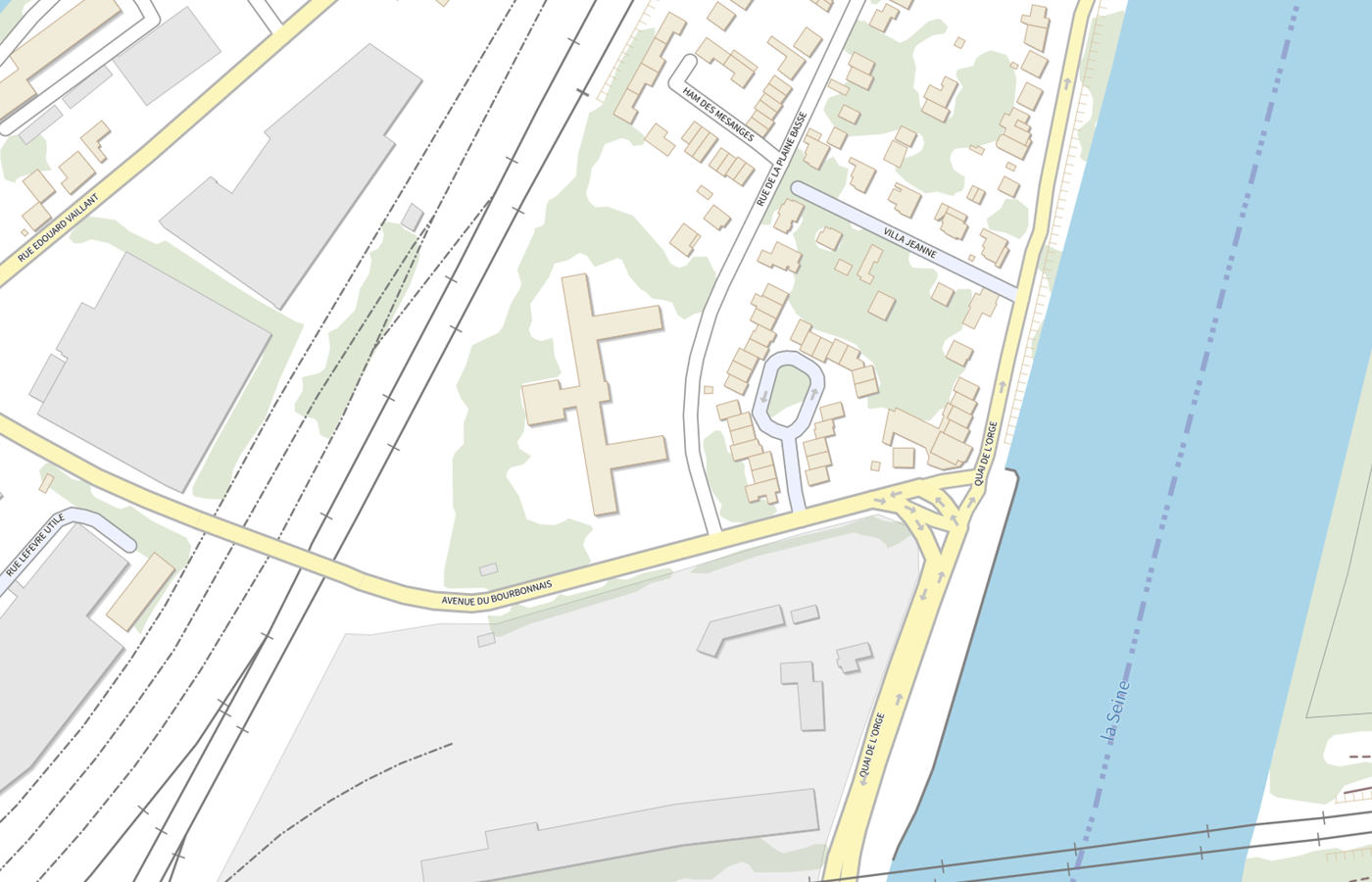 Plan IGN de situation de Residence Sociale