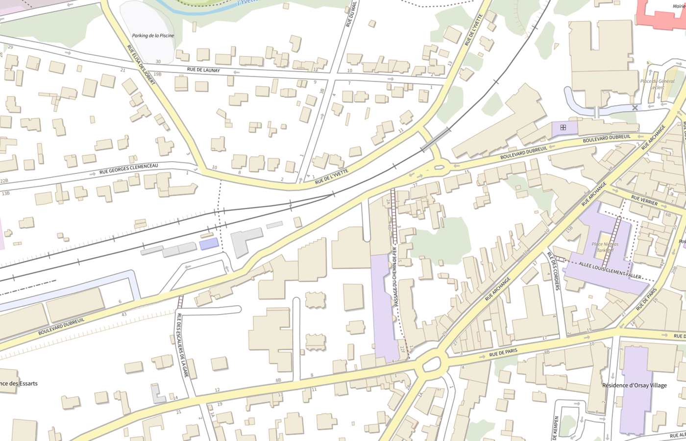 Plan IGN de situation de LBM Selas Bio Lab Site Orsay Dubreuil