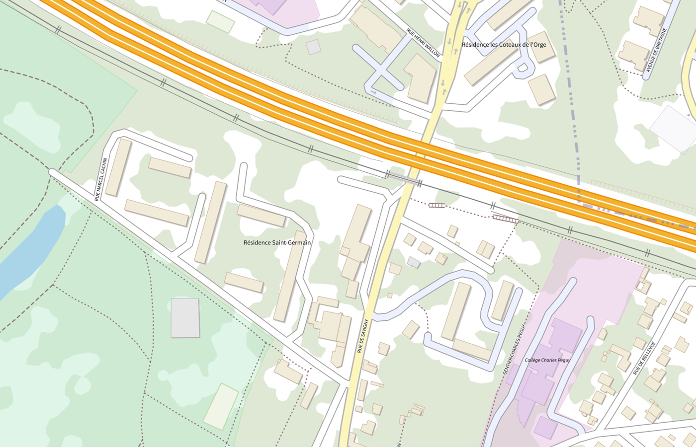 Plan IGN de situation de Pharmacie du Parc du Chateau