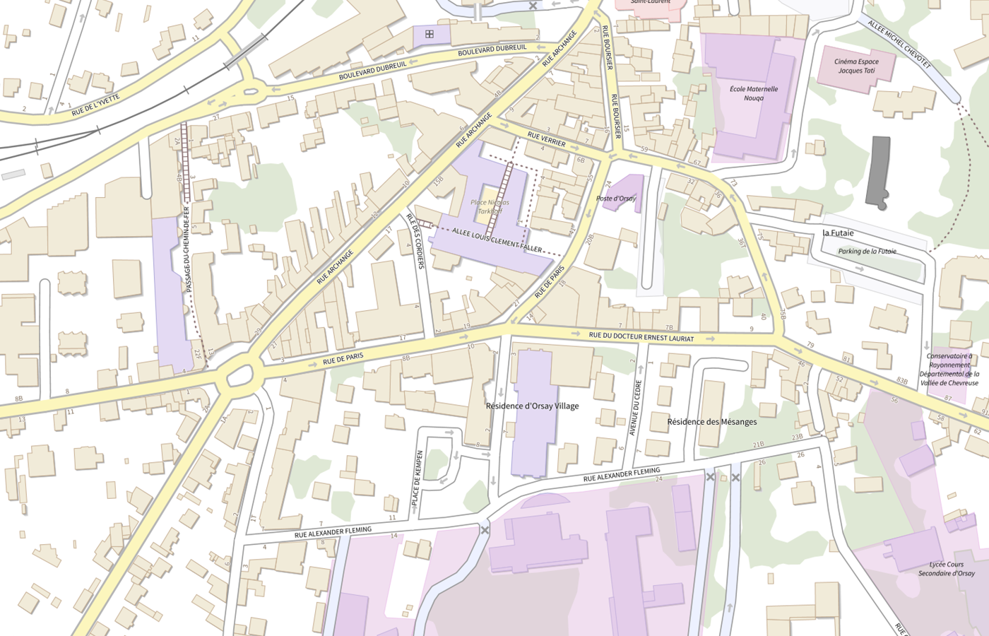 Plan IGN de situation de LBM Selas Cerballiance Paris Sud Site