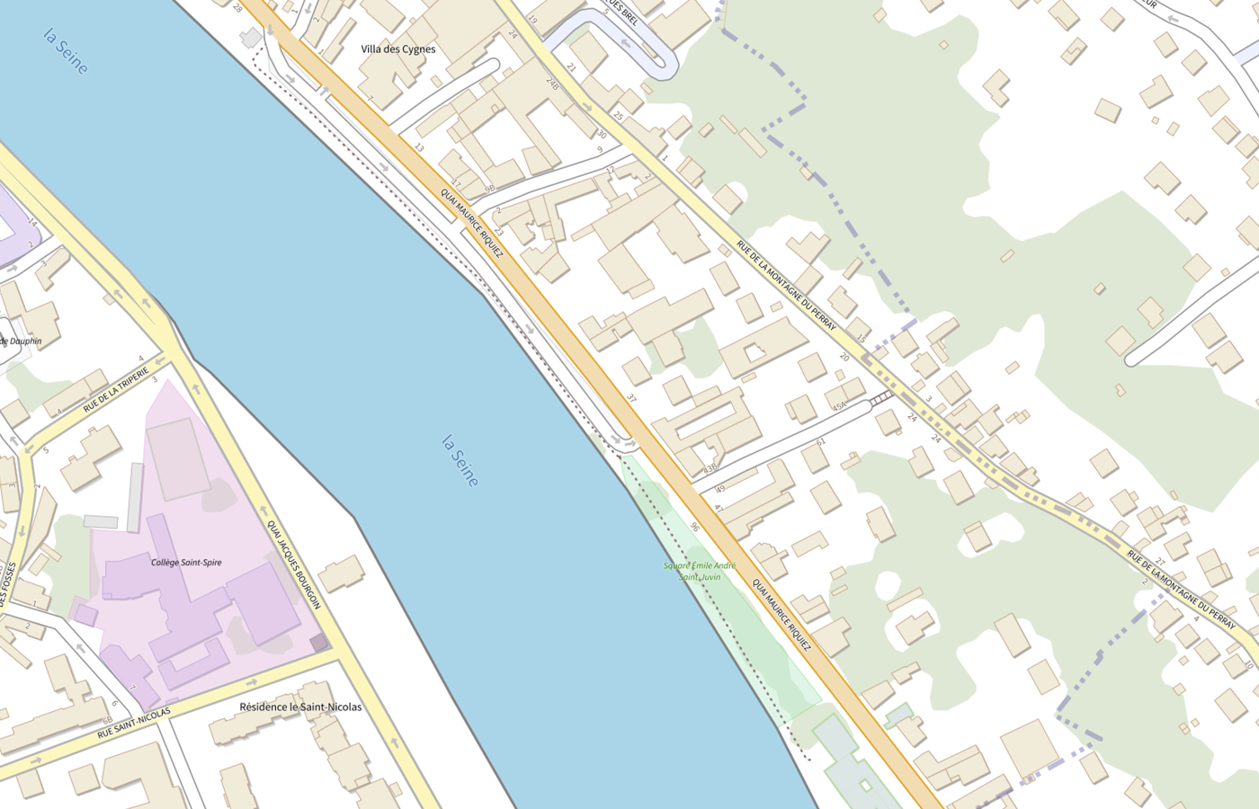 Plan IGN de situation de Ueaj de Corbeil
