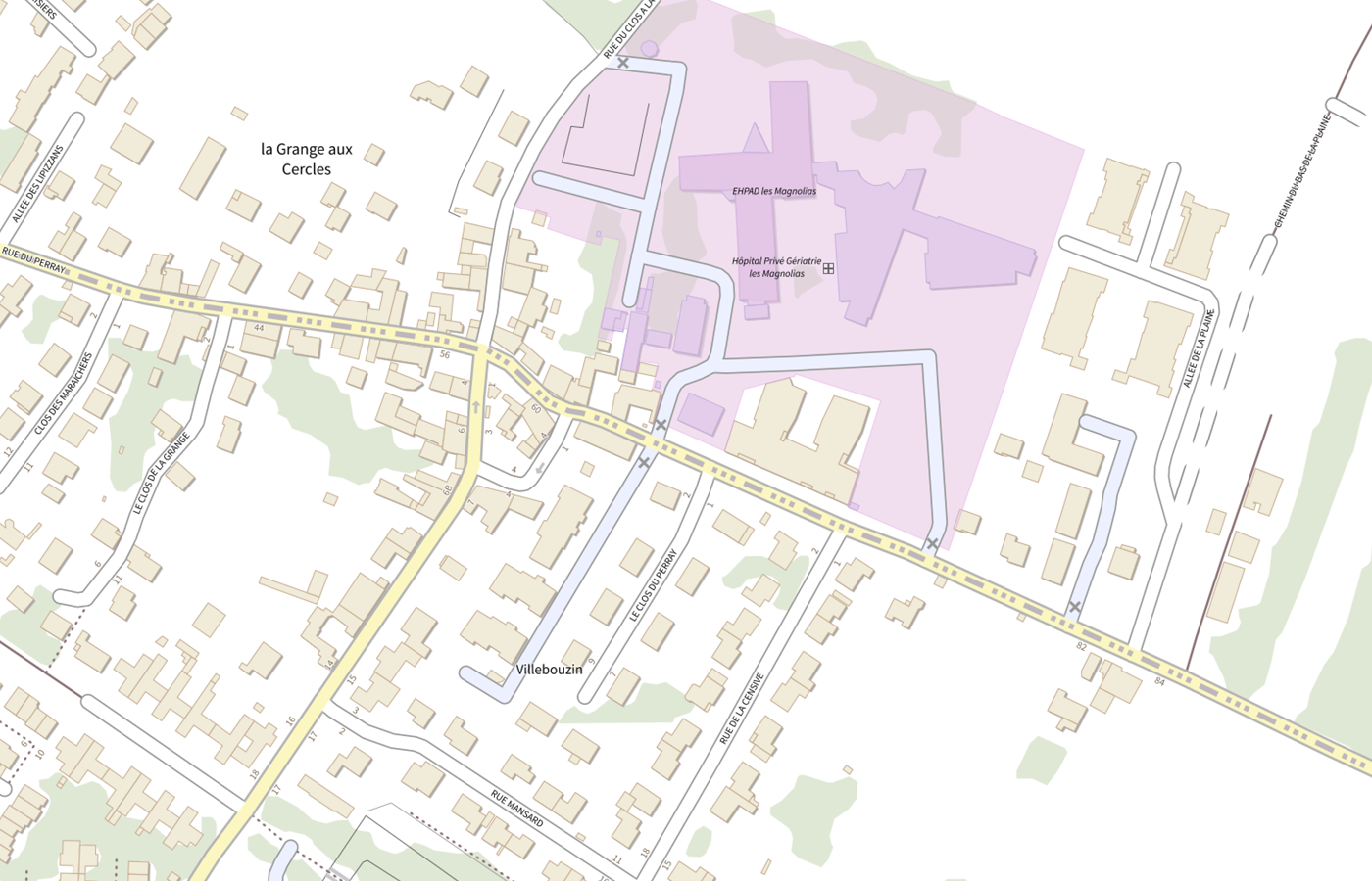 Plan IGN de situation de Point d'information local dédié aux personnes âgées - Ballainvilliers