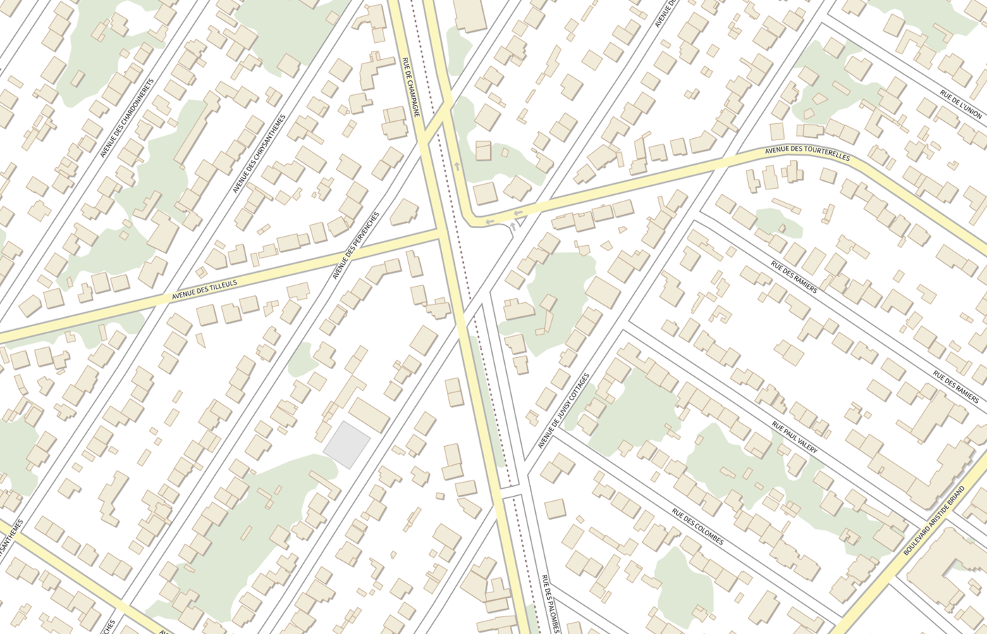 Plan IGN de situation de Annexe du C.a.e. de Savigny