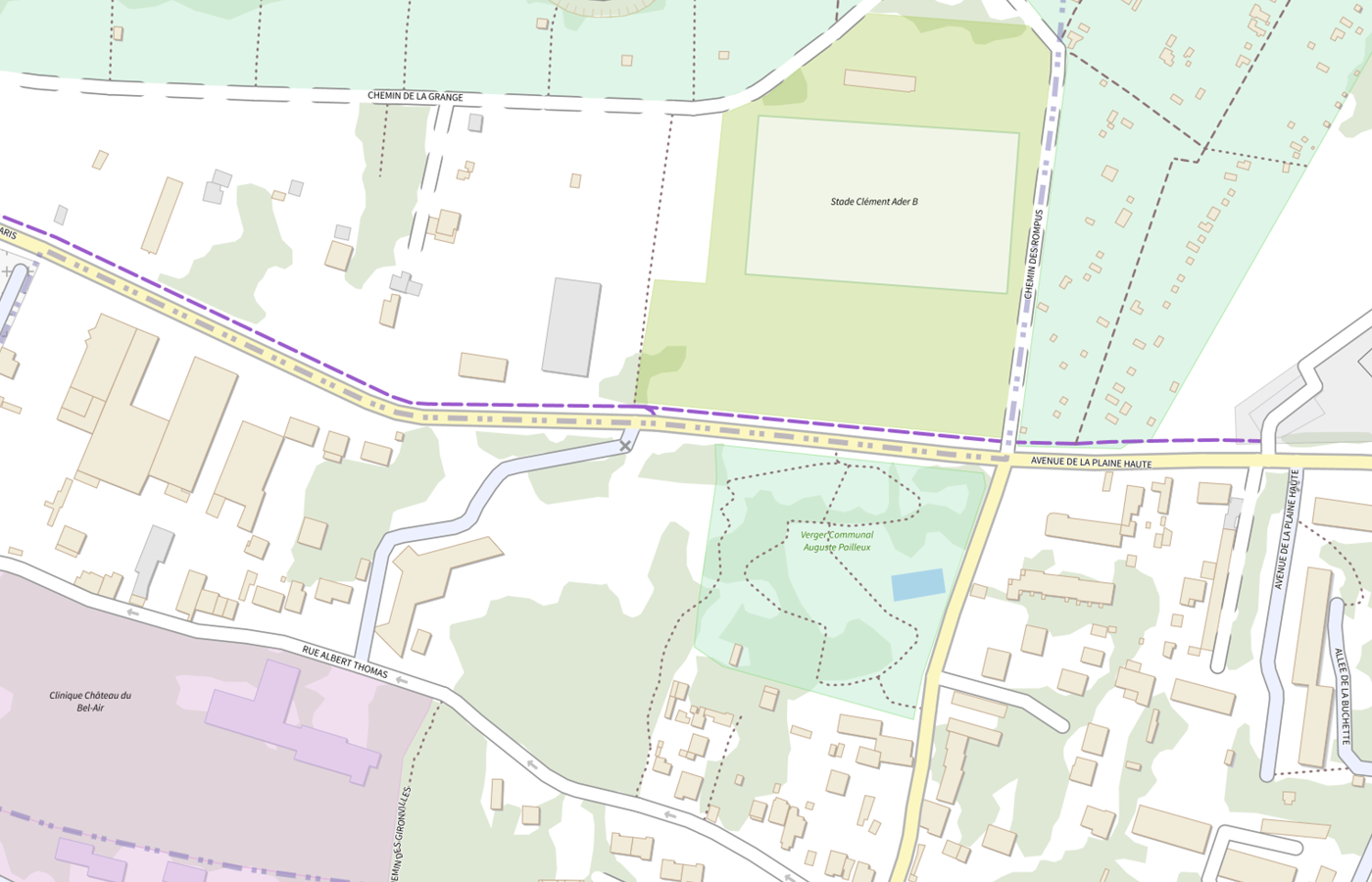 Plan IGN de situation de Maison D'enfants Coquerel