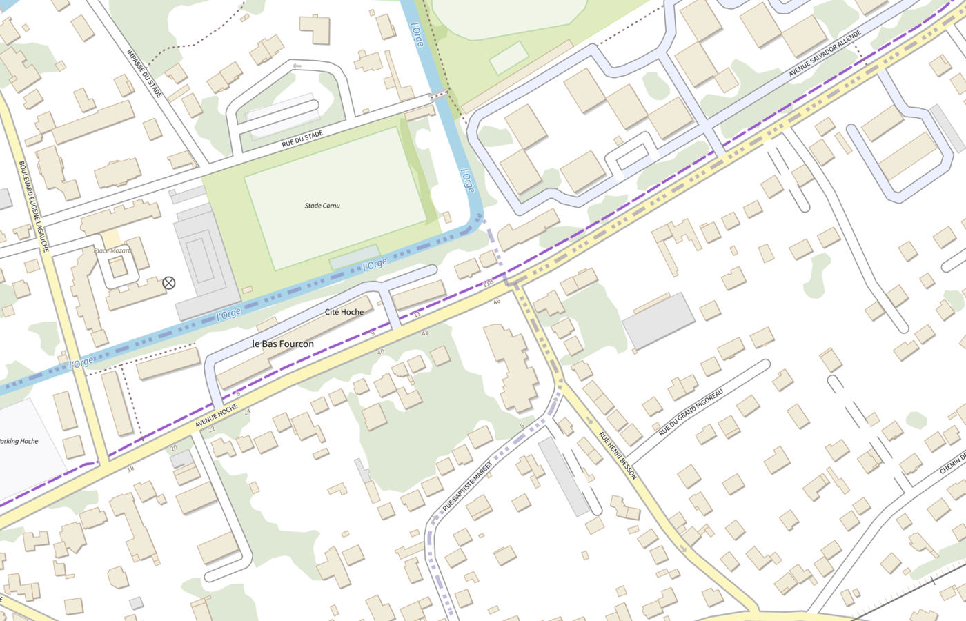 Plan IGN de situation de Residence Autonomie les Tamaris