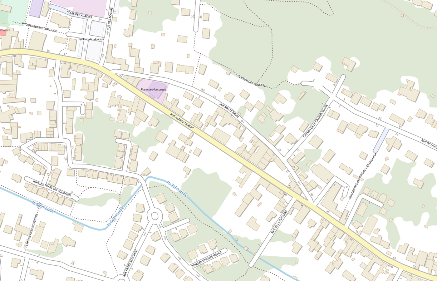 Plan IGN de situation de Résidence Accueil Amis de L'atelier