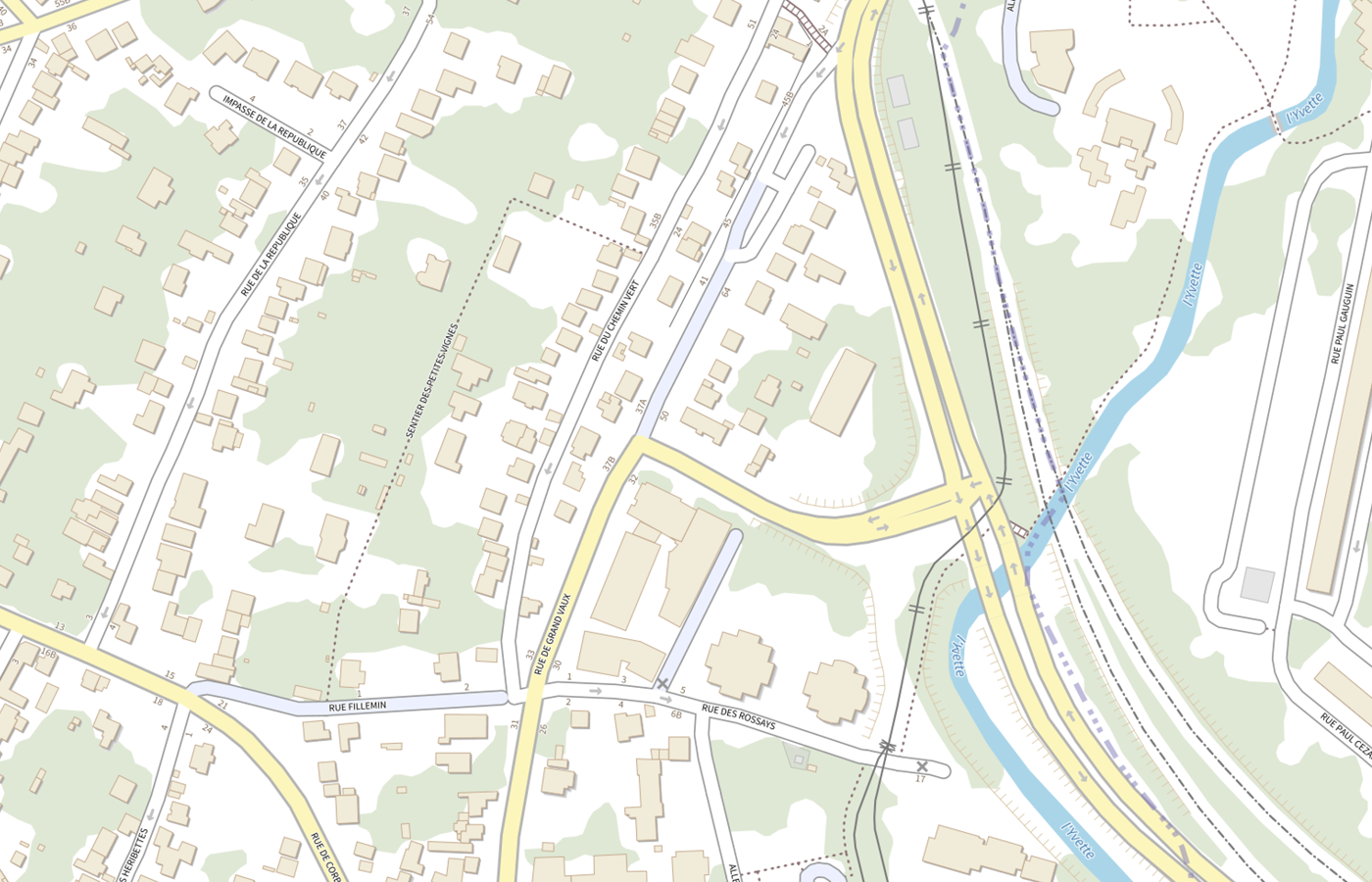 Plan IGN de situation de Residence Sociale