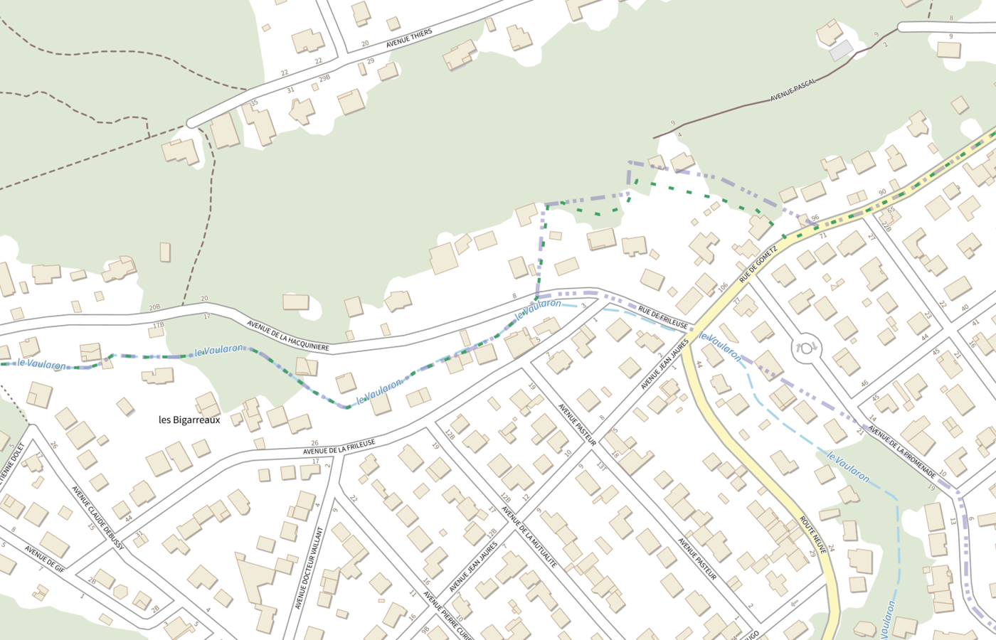 Plan IGN de situation de SESSAD Alain Richard Pep 91