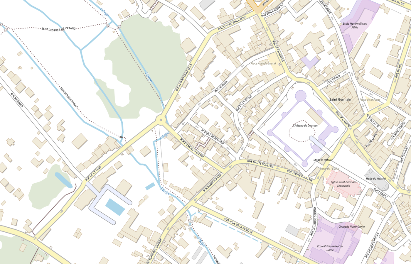 Plan IGN de situation de Residence Accueil