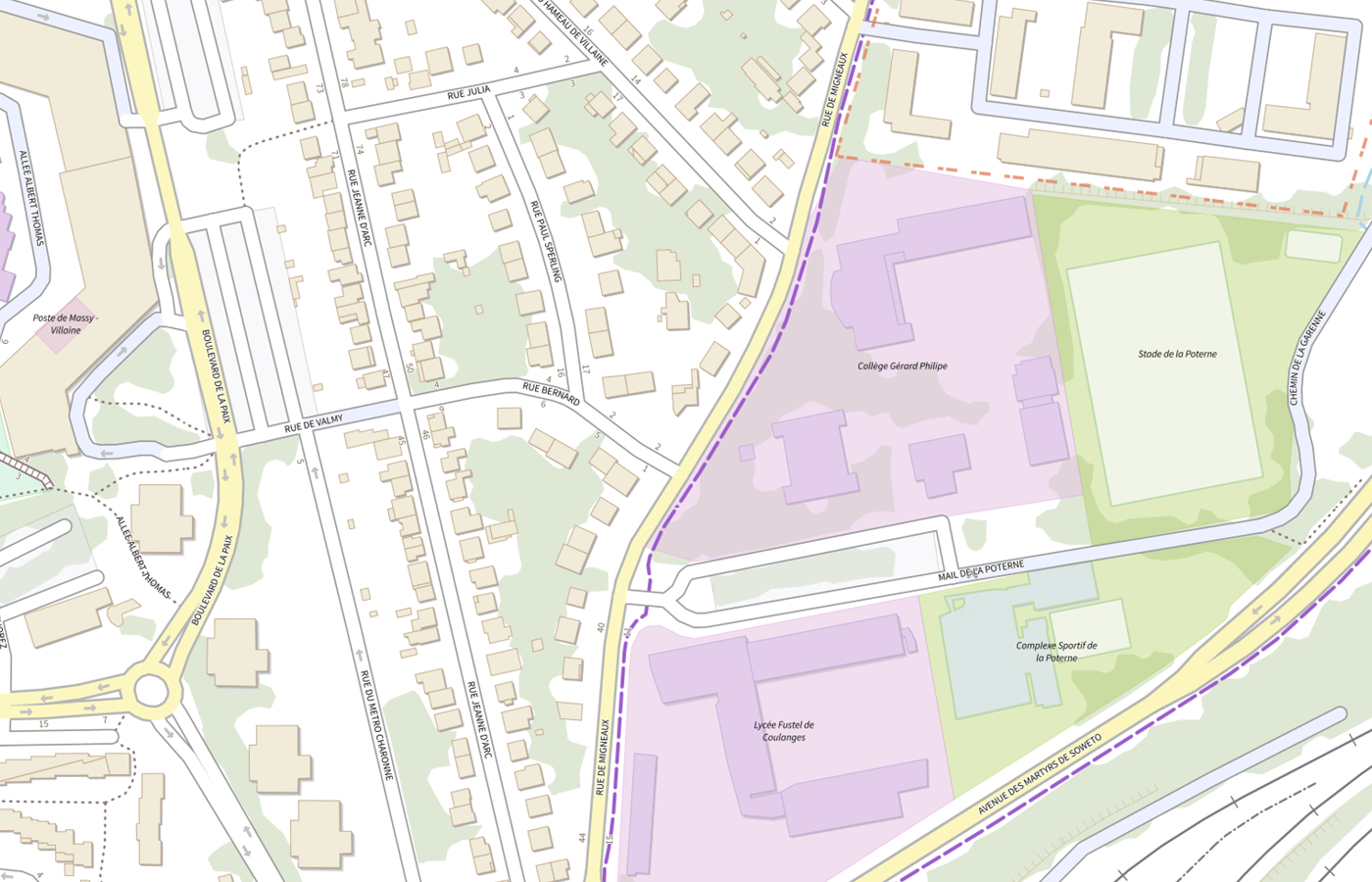 Plan IGN de situation de Residence Accueil