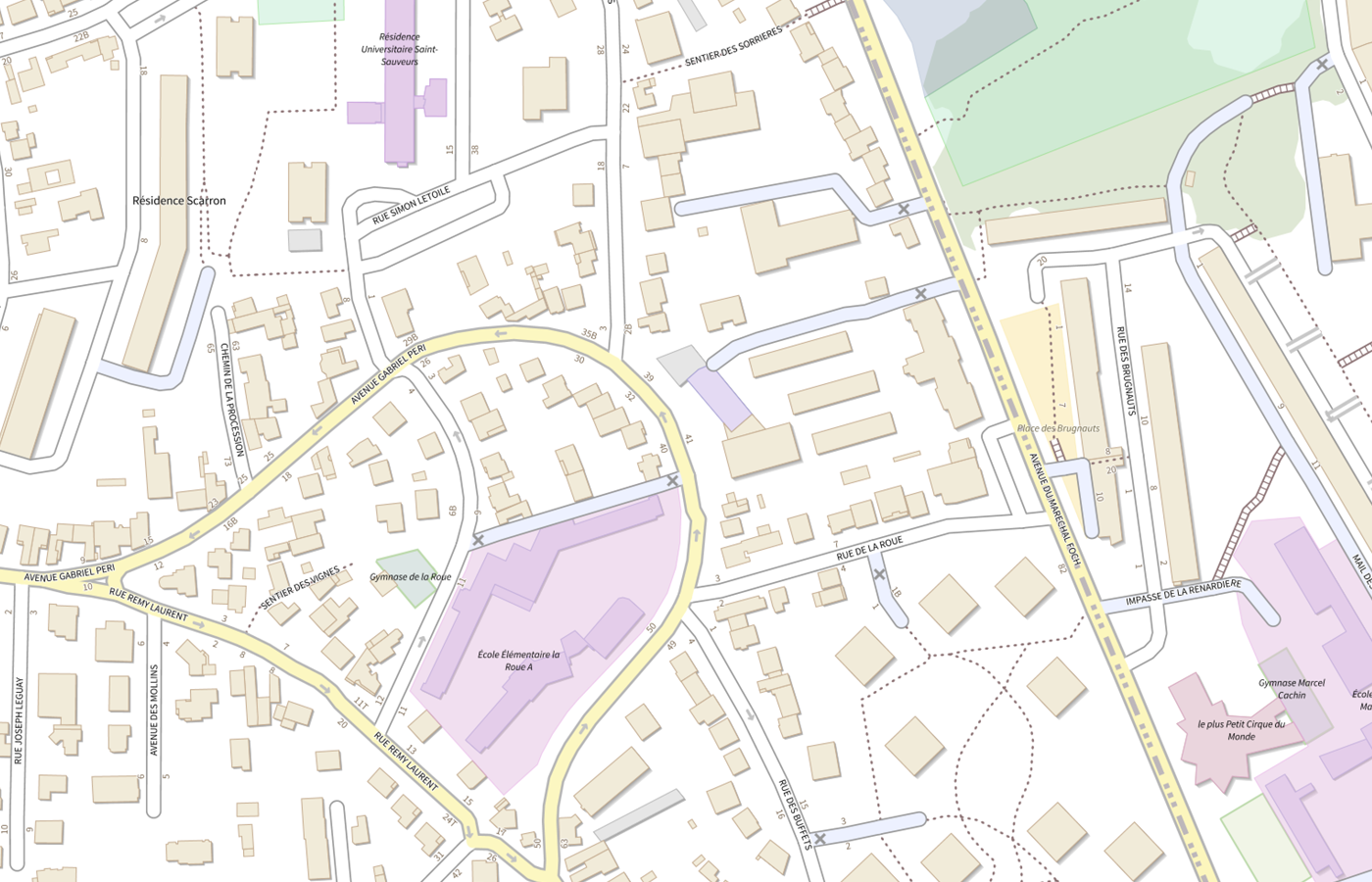 Plan IGN de situation de Hdj Fontenay aux Roses