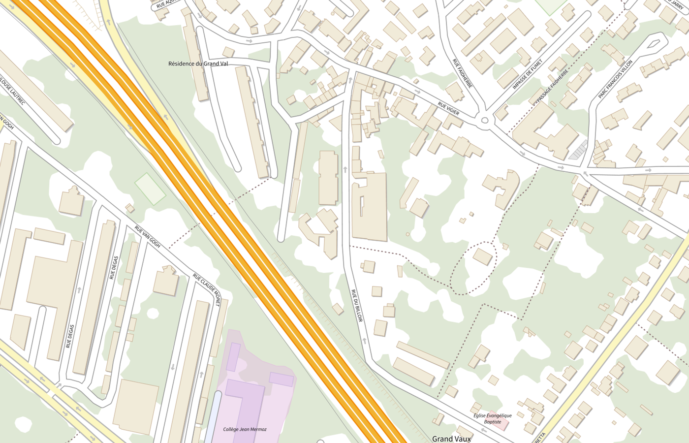 Plan IGN de situation de Hdj de Savigny sur Orge