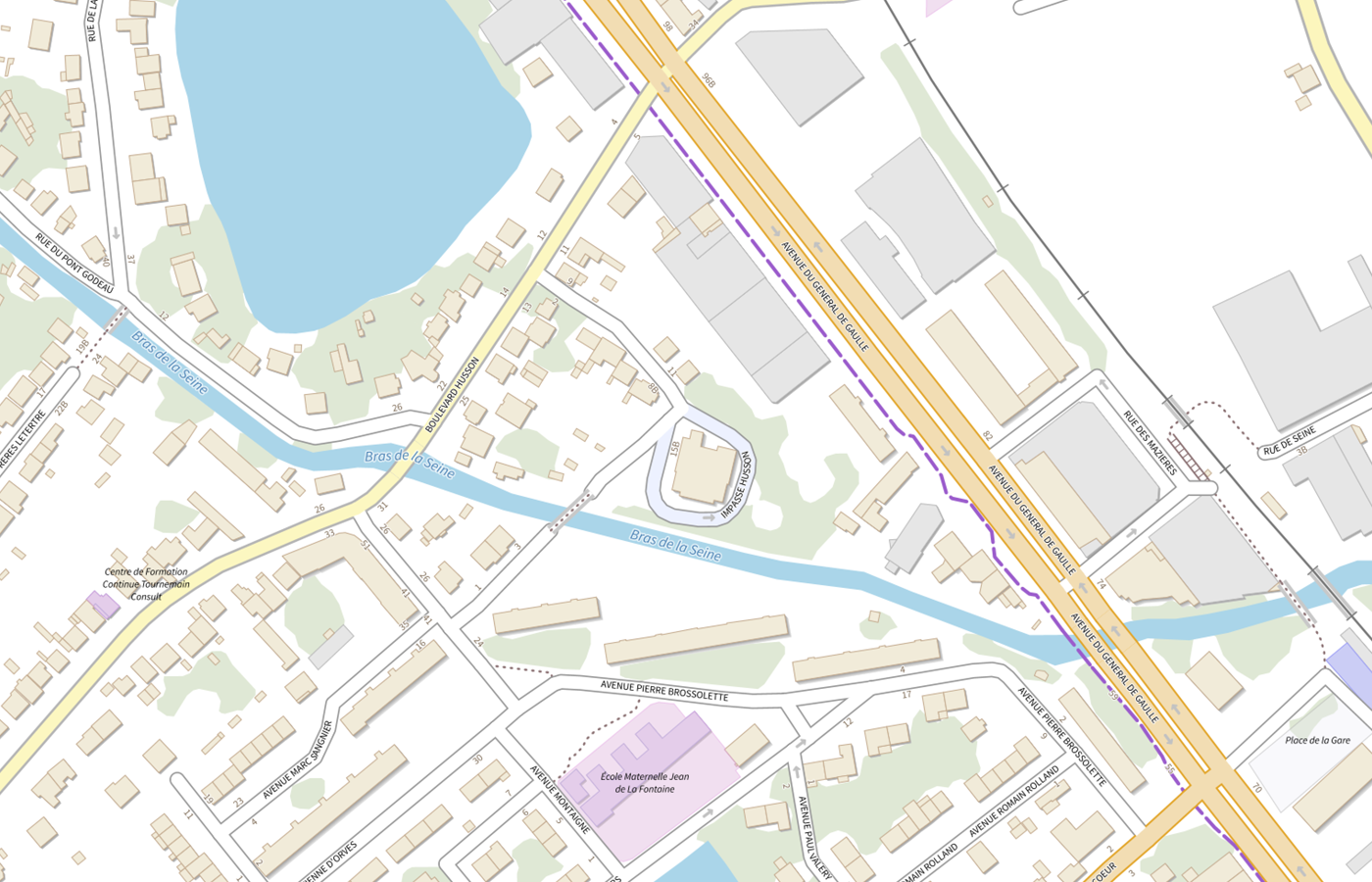 Plan IGN de situation de Residence Autonomie Husson