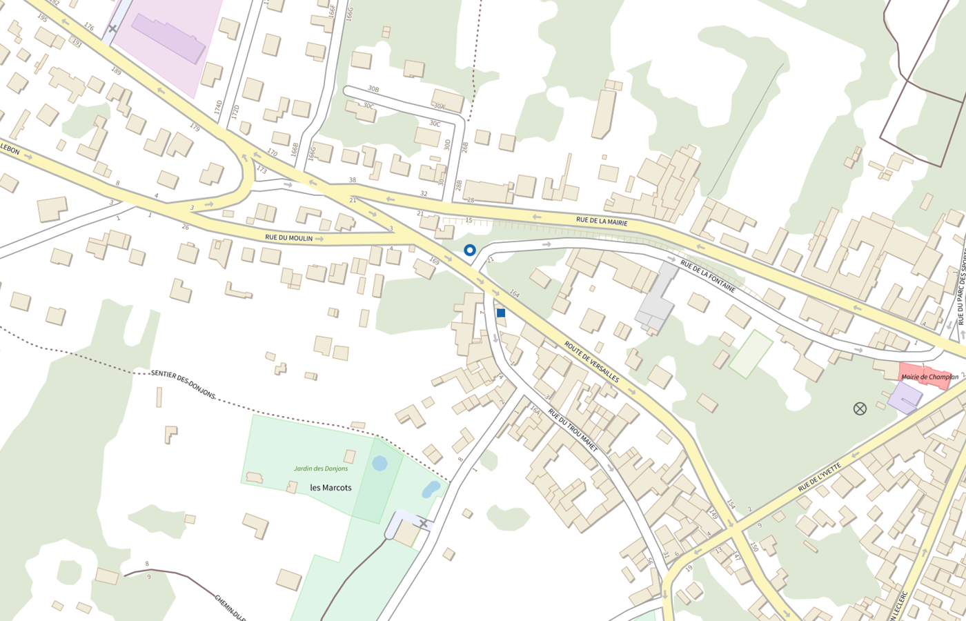 Plan IGN de situation de Pharmacie Hingant