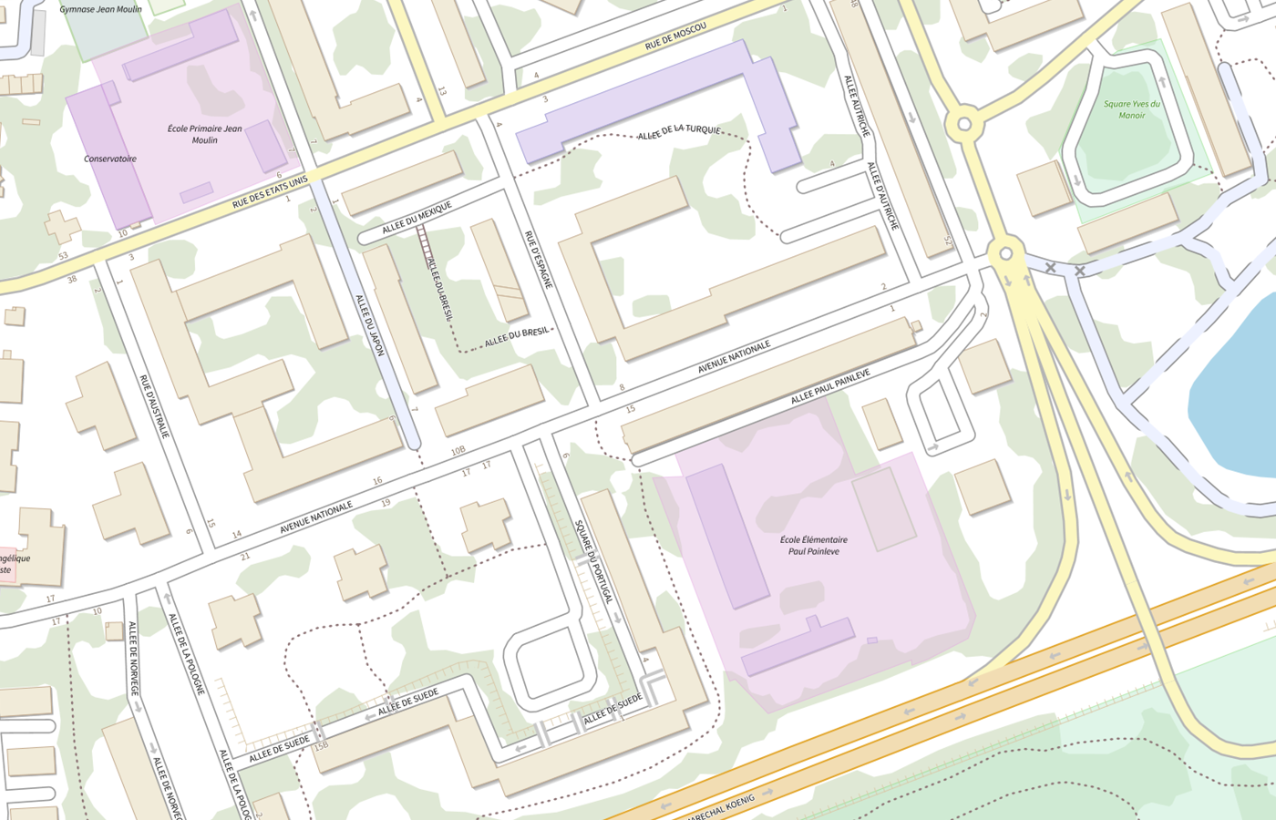 Plan IGN de situation de CMP de Massy