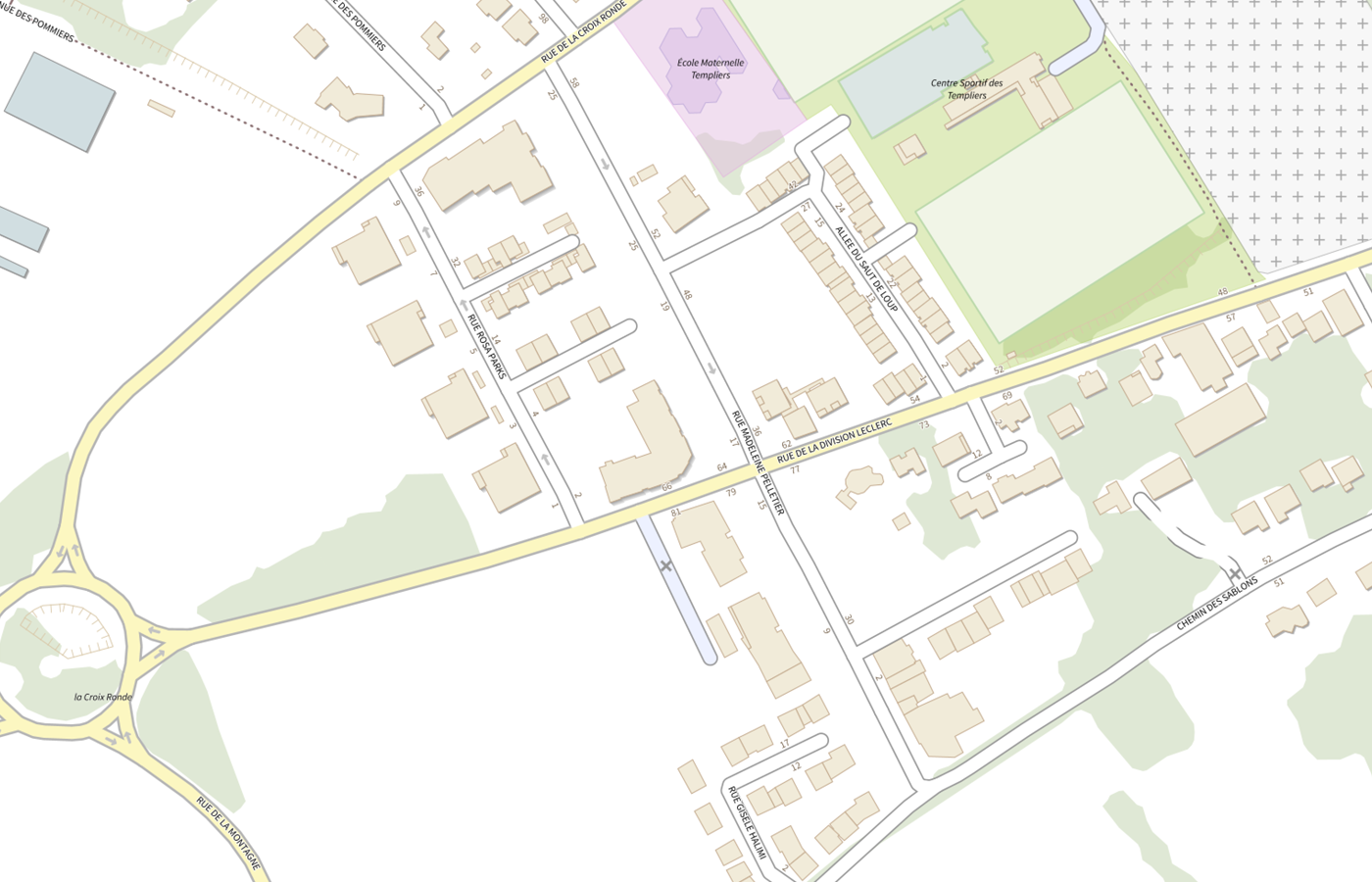 Plan IGN de situation de MSP Epinay sur Orge