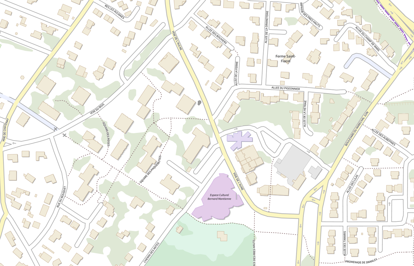 Plan IGN de situation de Residence Adef de Verrières