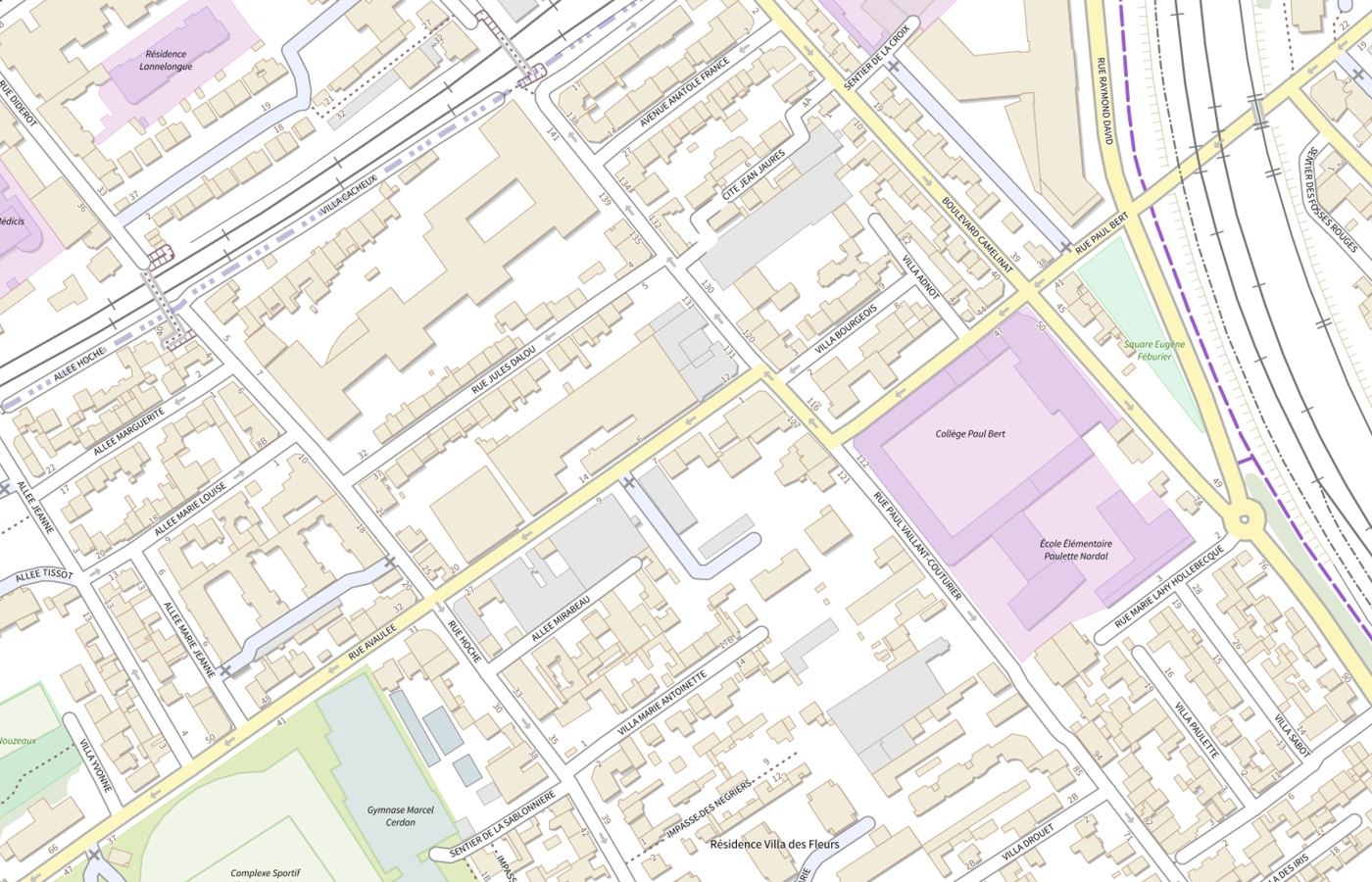 Plan IGN de situation de CMP 92i06 Enfants et Adolescents