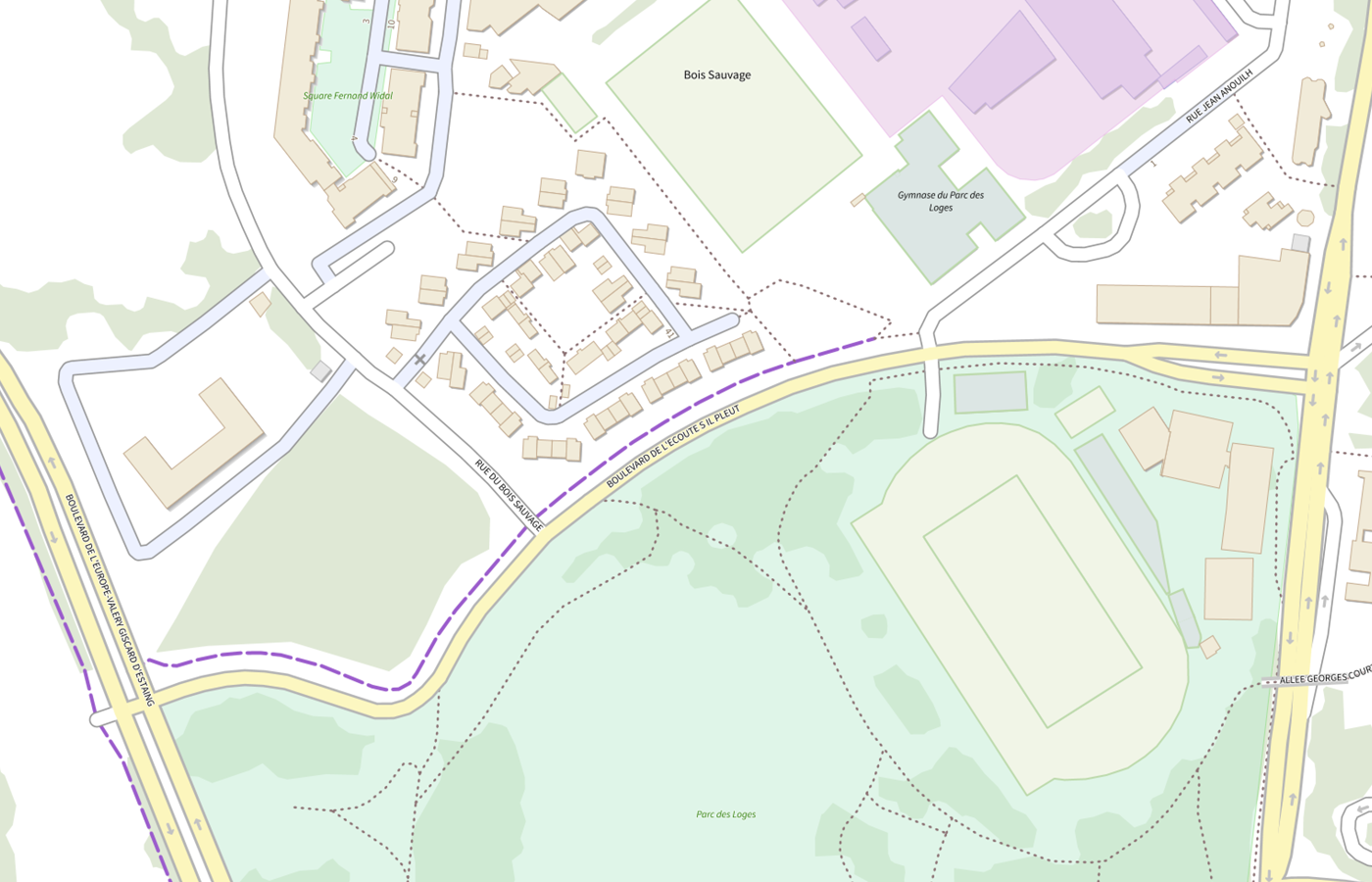 Plan IGN de situation de Agence départementale d'information sur le logement (ADIL) - Essonne