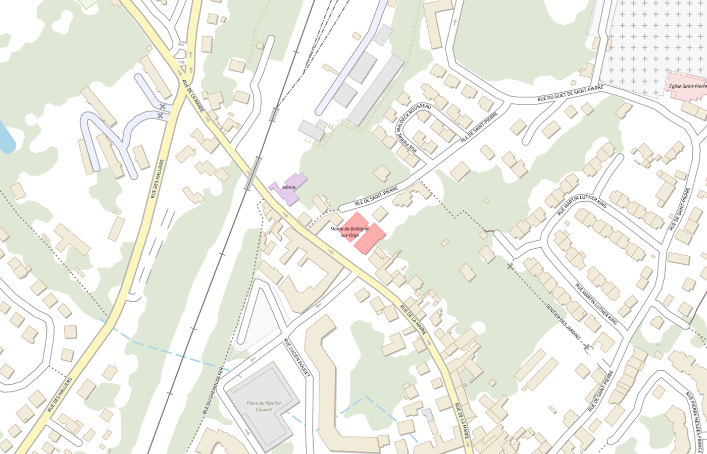 Plan IGN de situation de Stemo de Bretigny-sur-orge