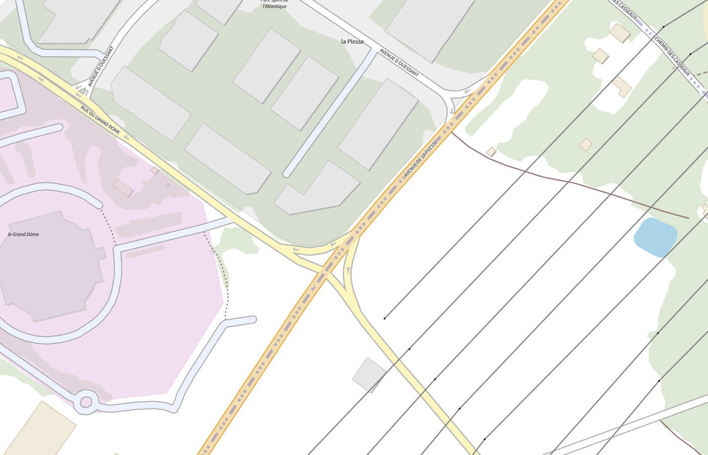 Plan IGN de situation de Oaum Pharma Dom Site Villebon S/yvette