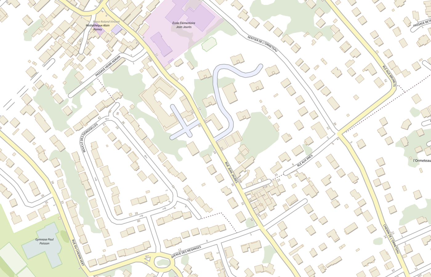 Plan IGN de situation de Village D'enfants & D'adolescents