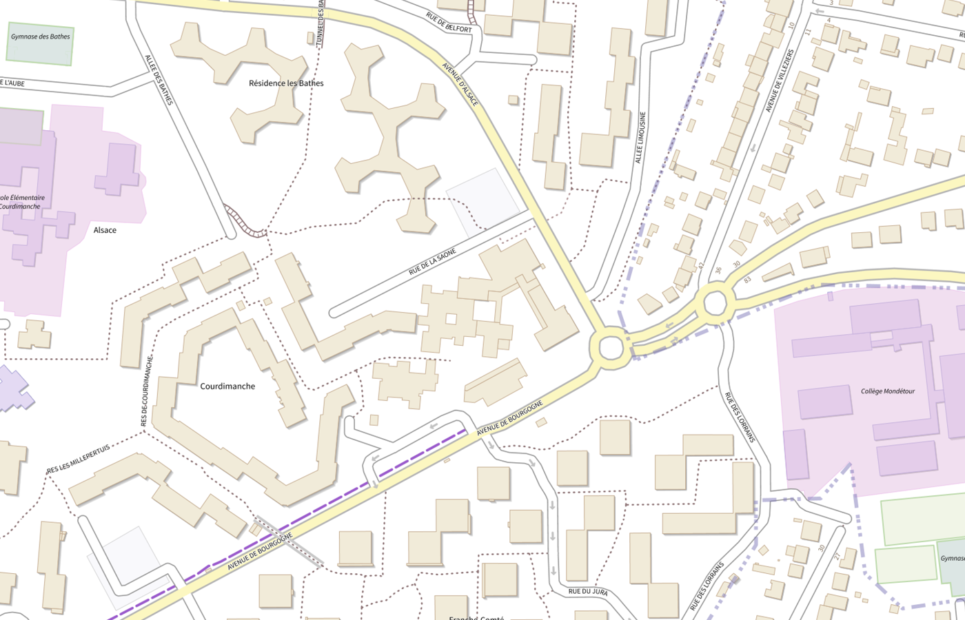 Plan IGN de situation de Cpmi des Ulis