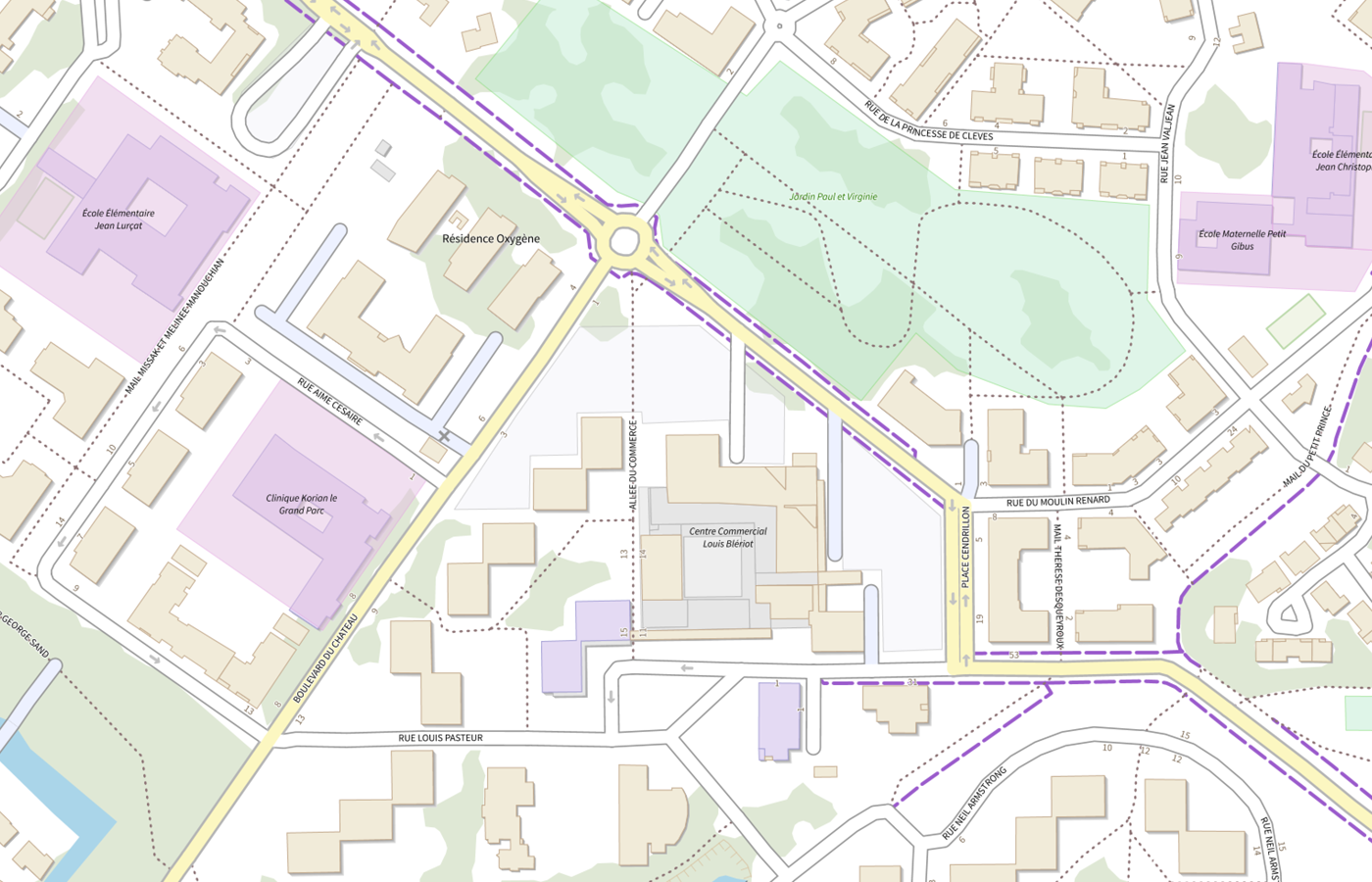 Plan IGN de situation de CMP Antenne de Guyancourt