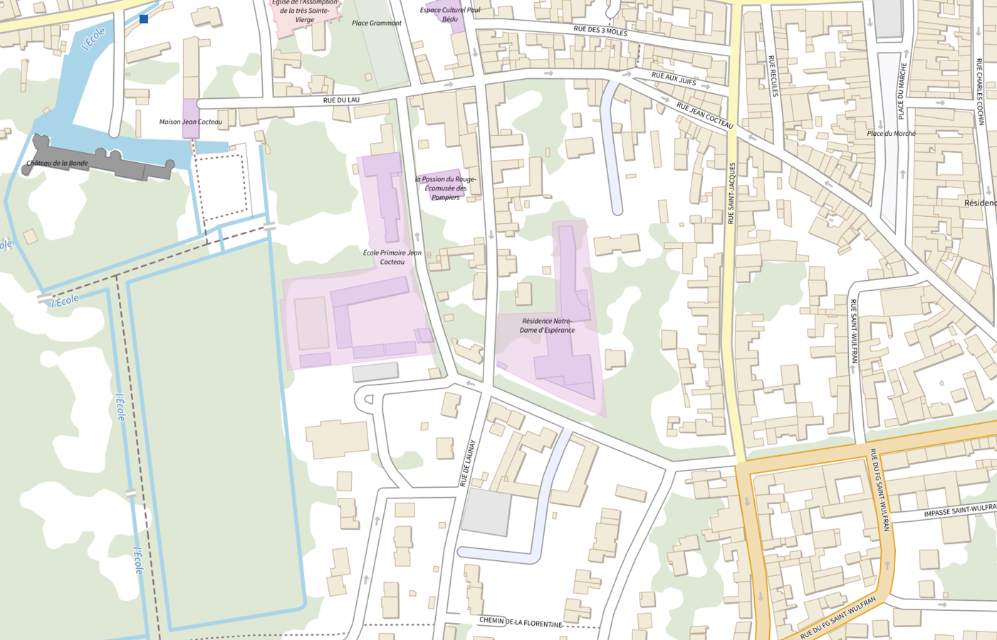 Plan IGN de situation de EHPAD Notre Dame de l Esperance