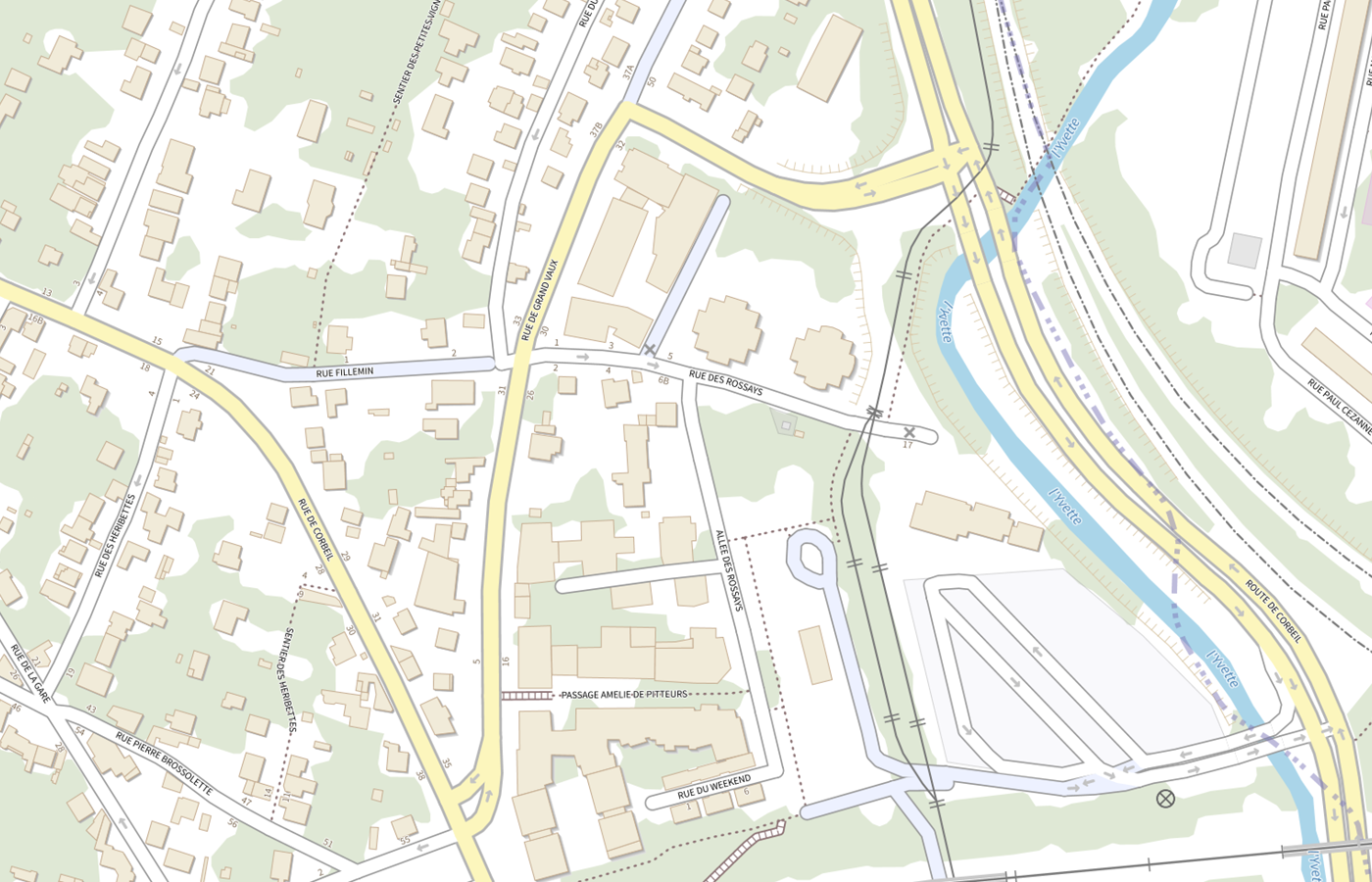 Plan IGN de situation de Annexe du C.a.e. D'epinay S/org