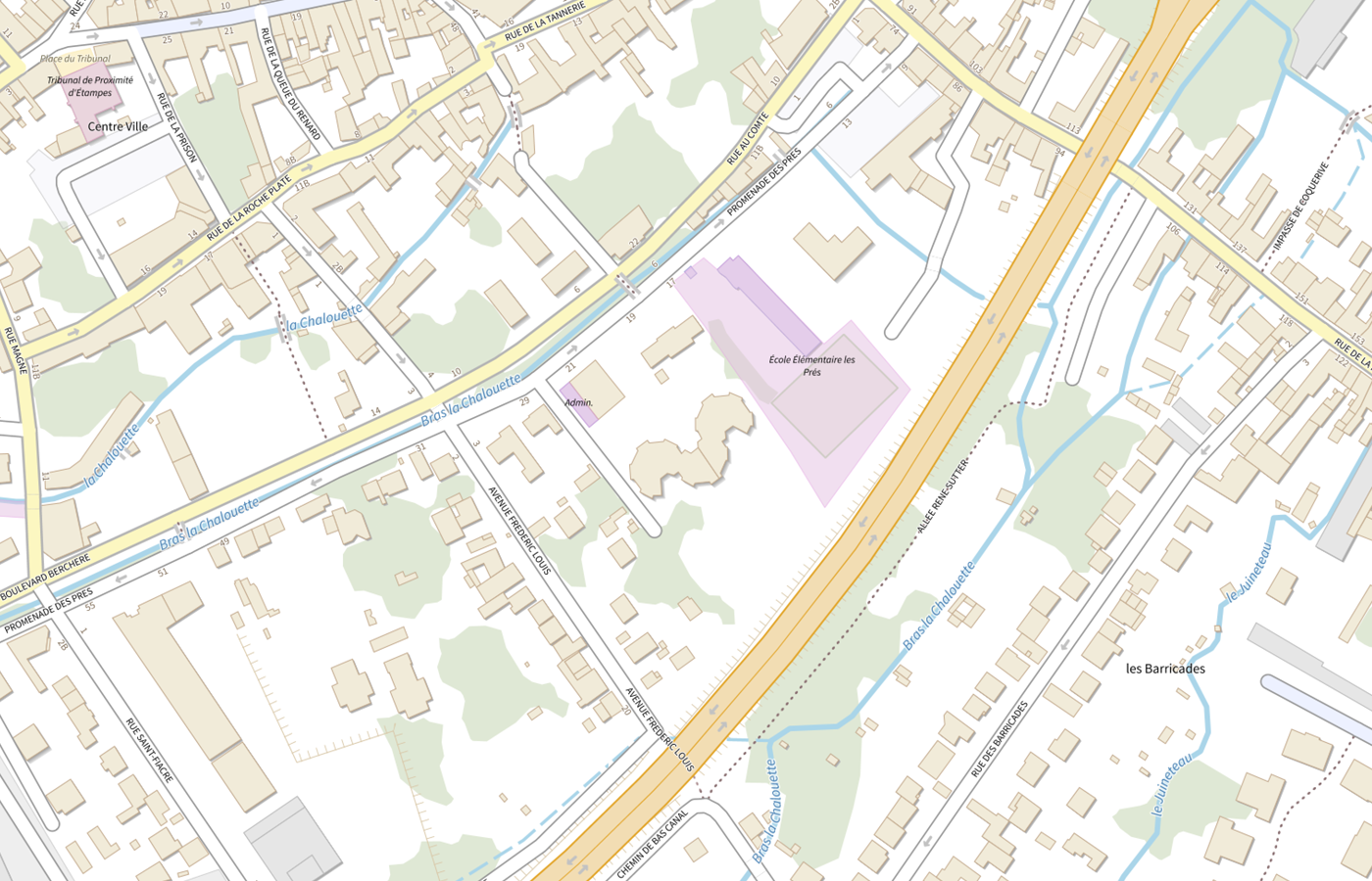 Plan IGN de situation de Clic Sud-essonne