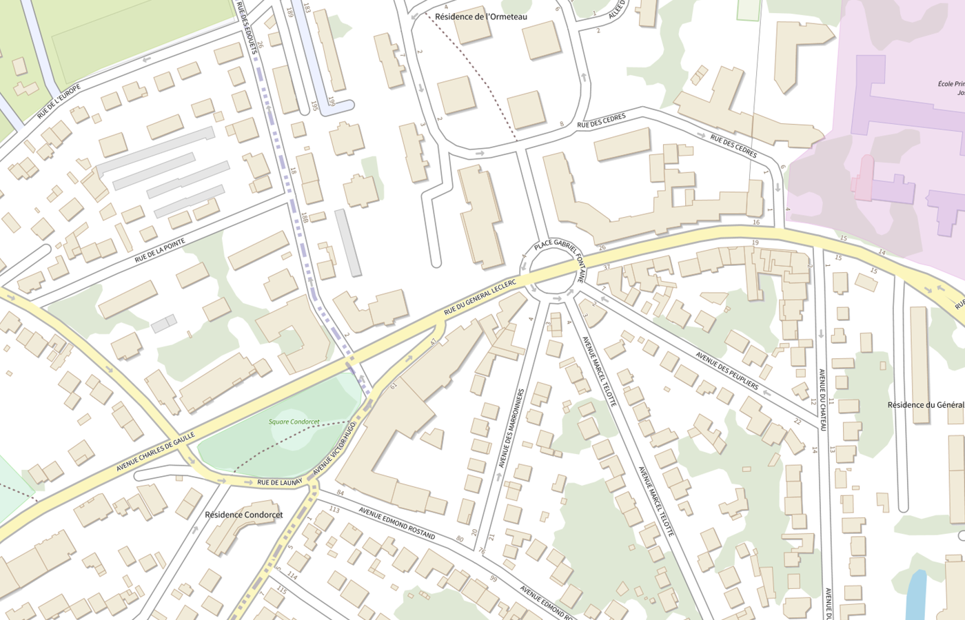 Plan IGN de situation de Pharmacie de L'ormeteau