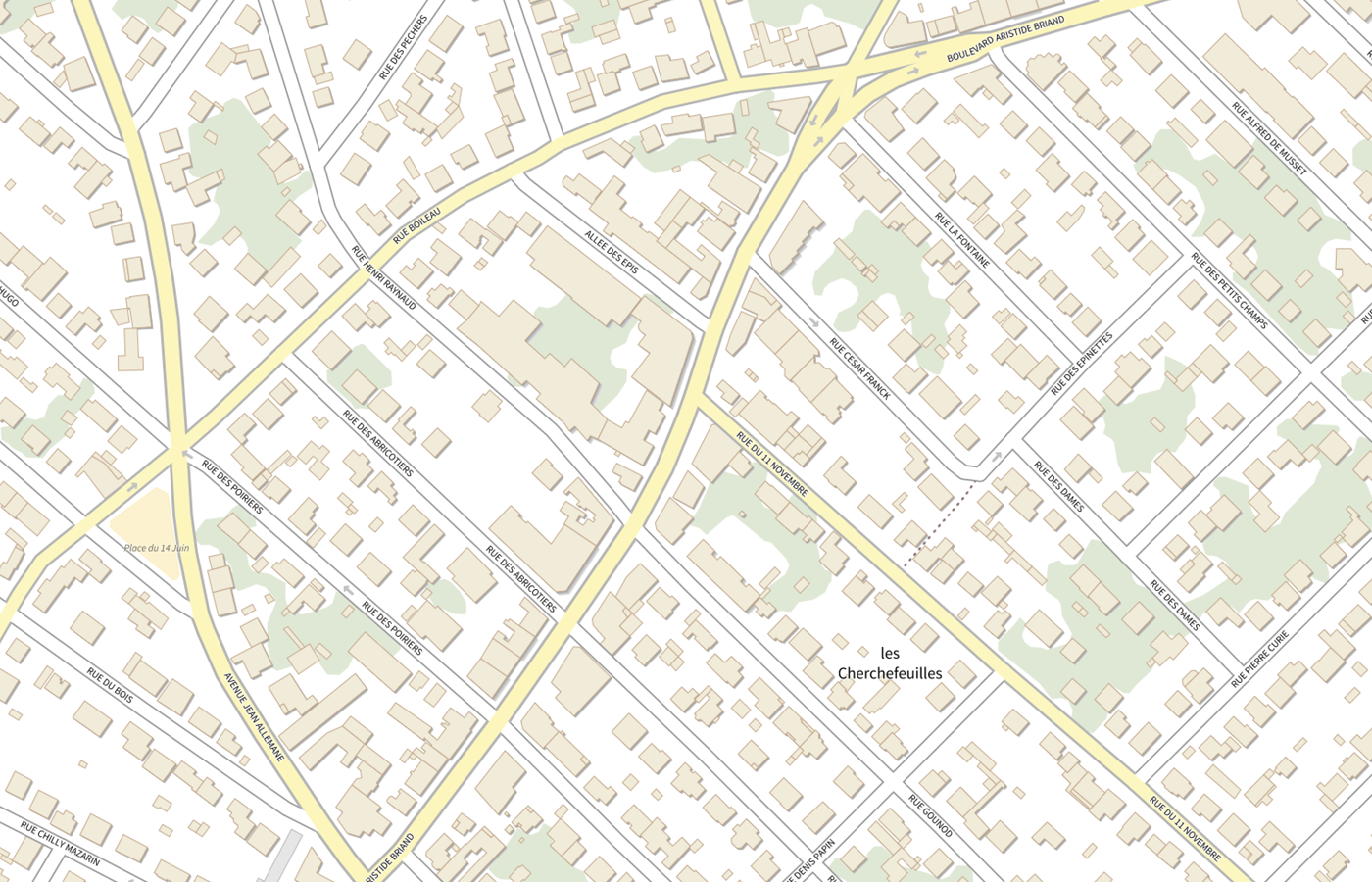 Plan IGN de situation de LBM Selas Cerballiance Paris Sud Site