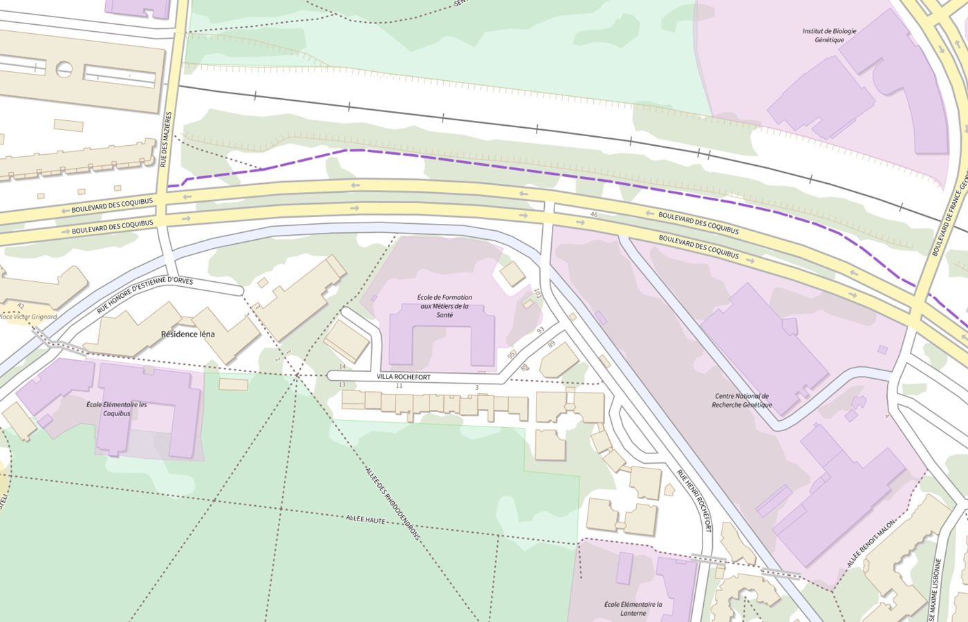 Plan IGN de situation de MDPH 91