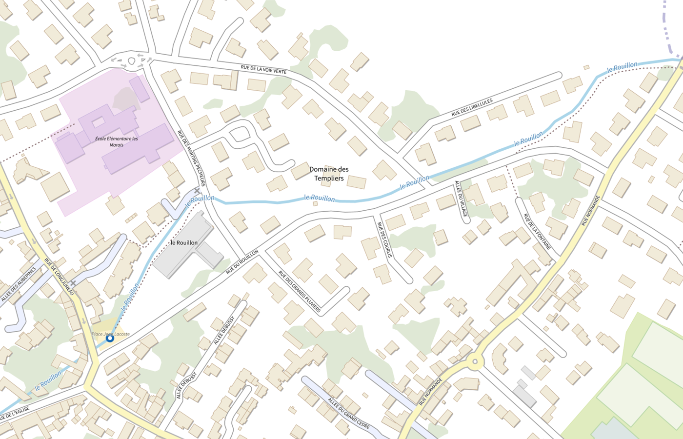 Plan IGN de situation de Pharmacie du Centre