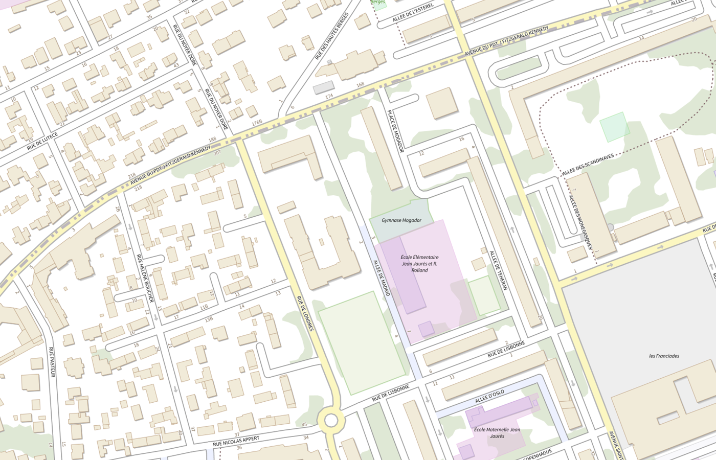 Plan IGN de situation de Circonscription d'inspection du 1er degré de Massy