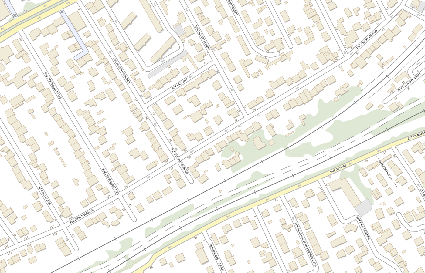 Plan IGN de situation de CMP 92i07 Enfants