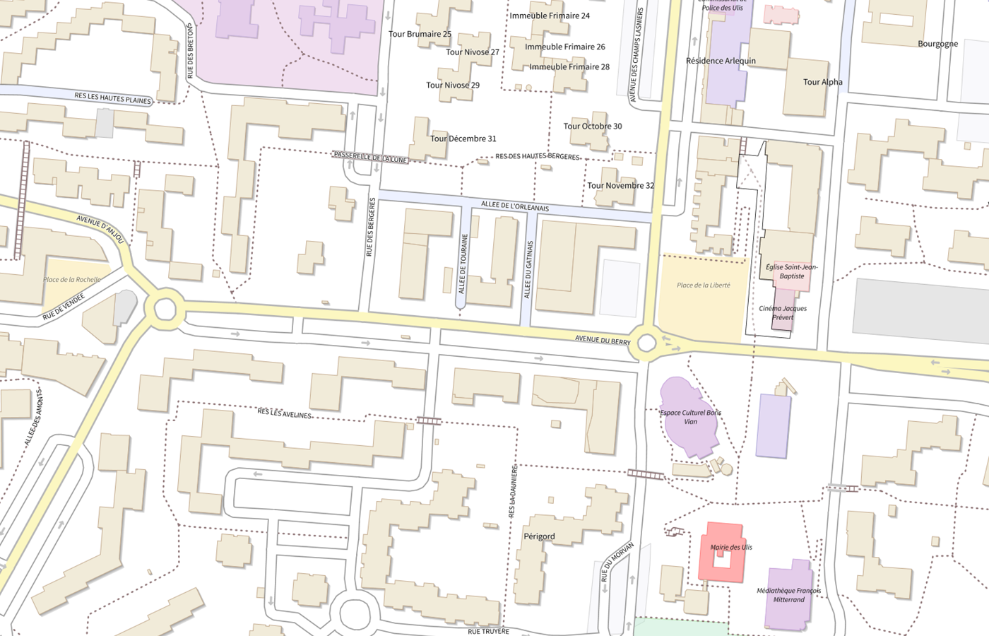Plan IGN de situation de Pharmacie Coeur de Ville
