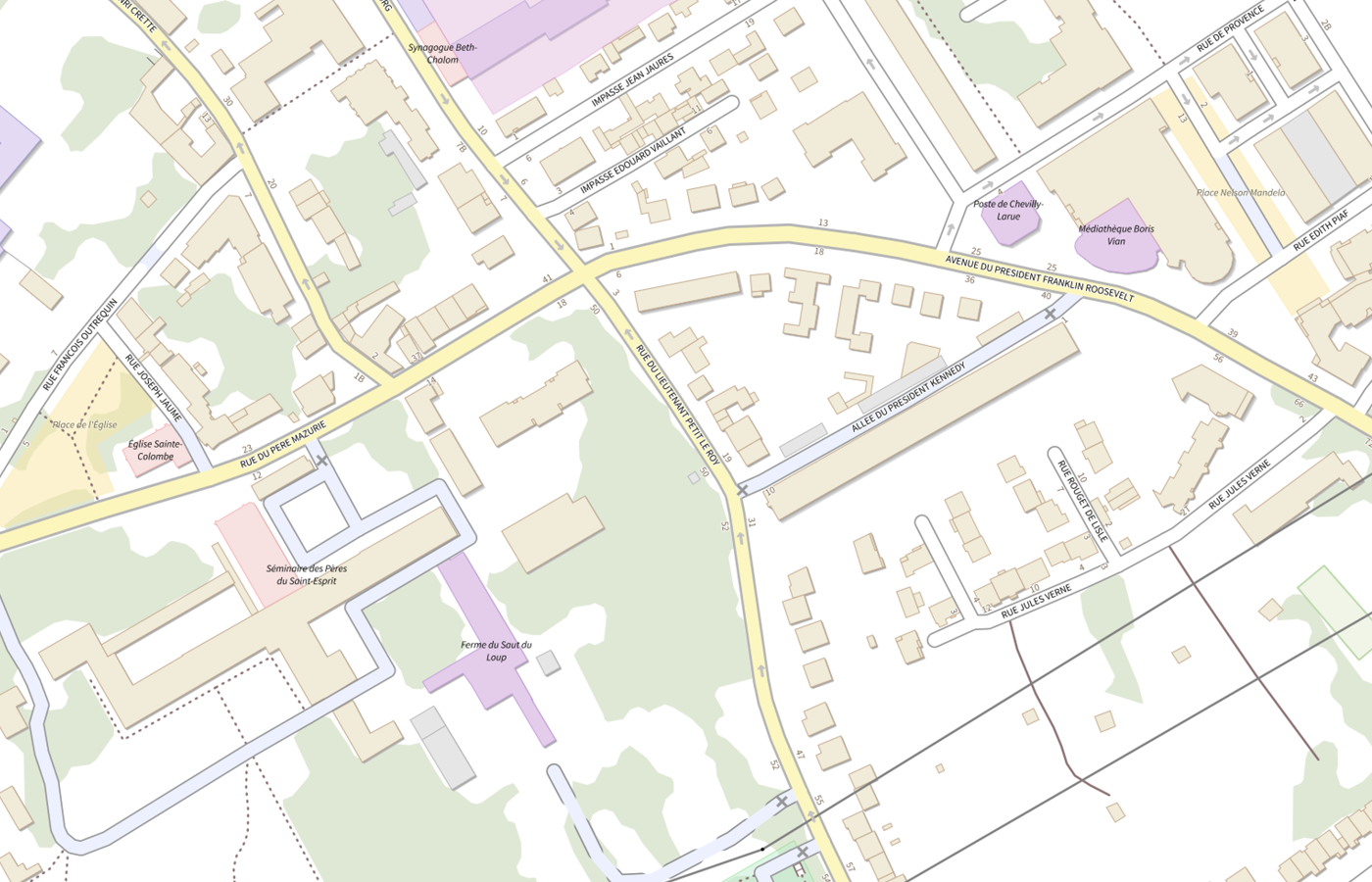 Plan IGN de situation de Hdj de Chevilly Larue