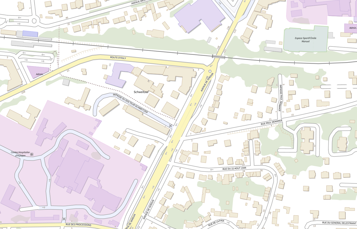 Plan IGN de situation de Savs Point Virgule d Arpajon