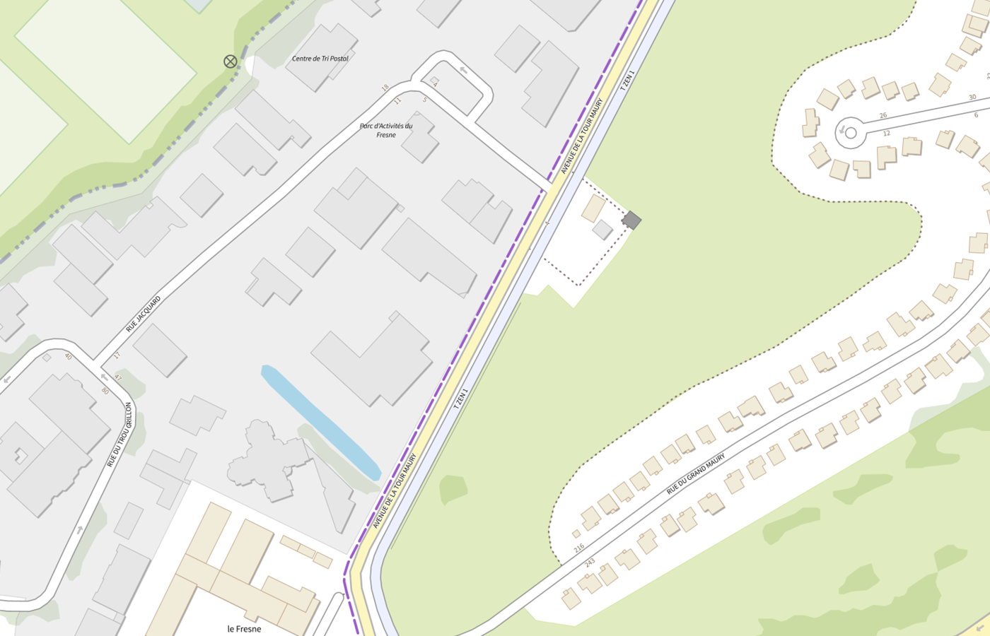 Plan IGN de situation de Eanm Residence les 5 Sens