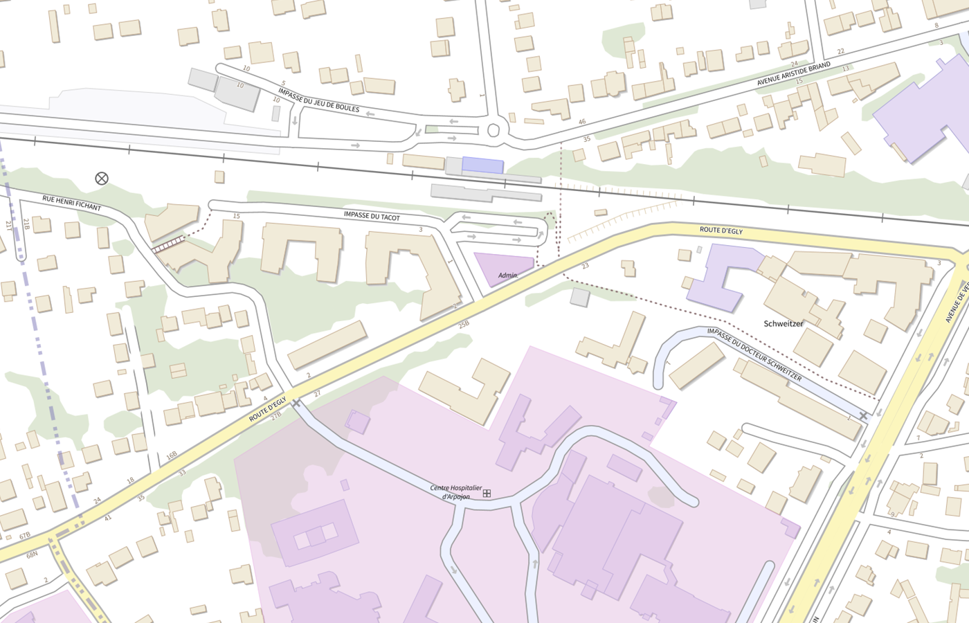 Plan IGN de situation de Css d Arpajon