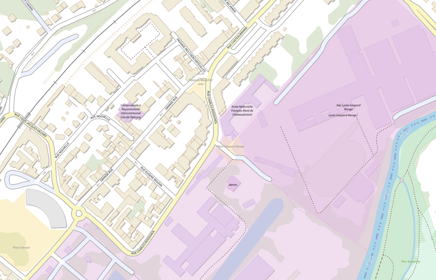 Plan IGN de situation de Centre d'information et d'orientation de Savigny-sur-Orge (CIO section spécialisée auprès du Tribunal pour enfants)