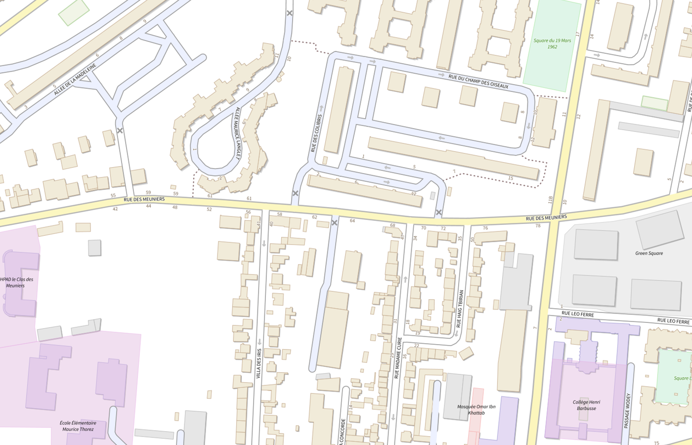 Plan IGN de situation de CMP Bagneux