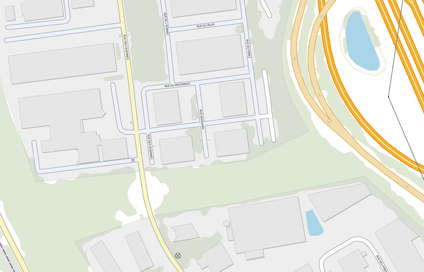 Plan IGN de situation de Bureau de douane - Corbeil - Évry