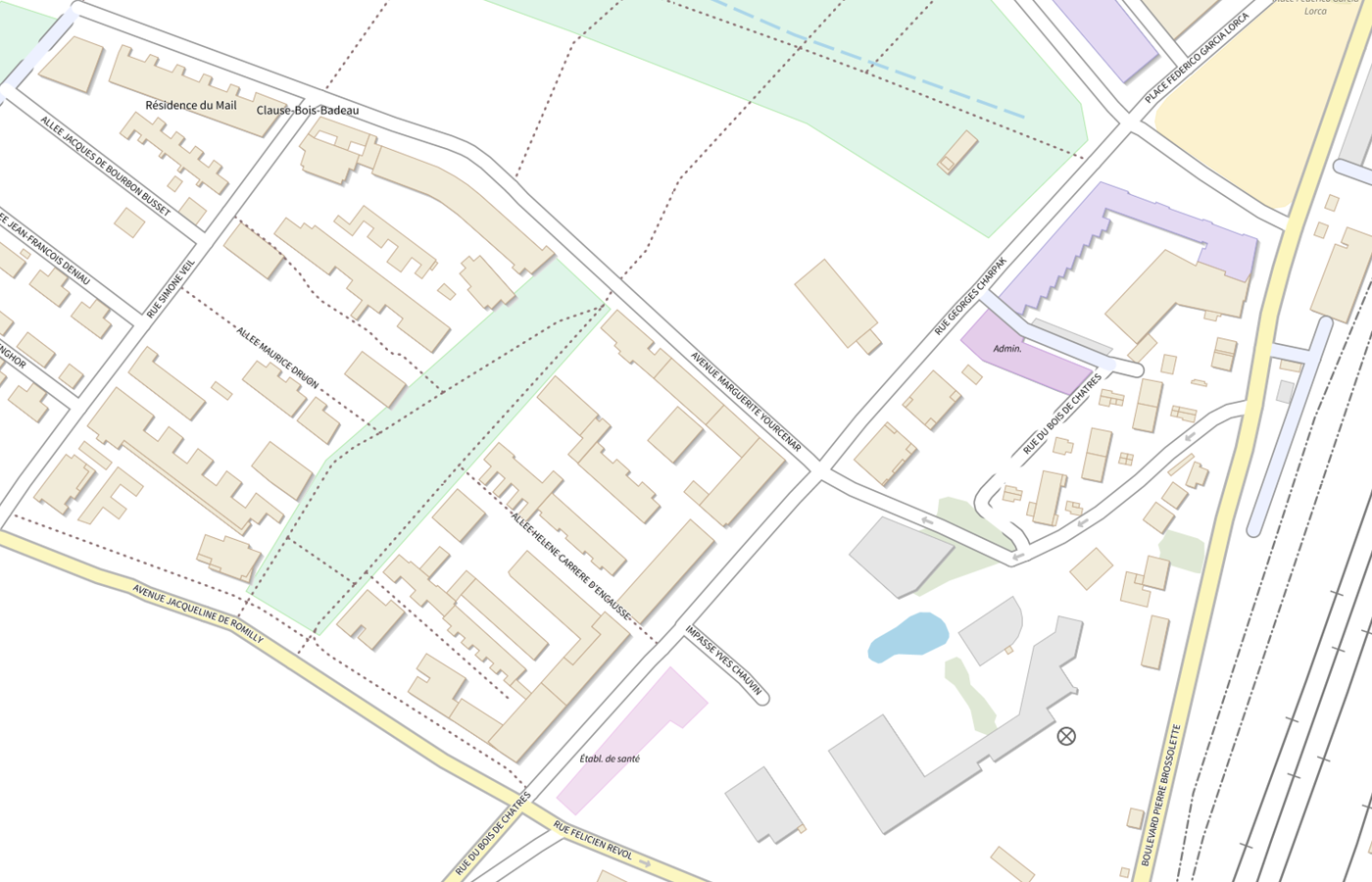 Plan IGN de situation de SAAD les Templitudes Bretigny
